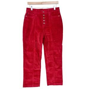 Judy Blue Button Fly Corduroy Ankle Straight Jeans Pants Sz 29